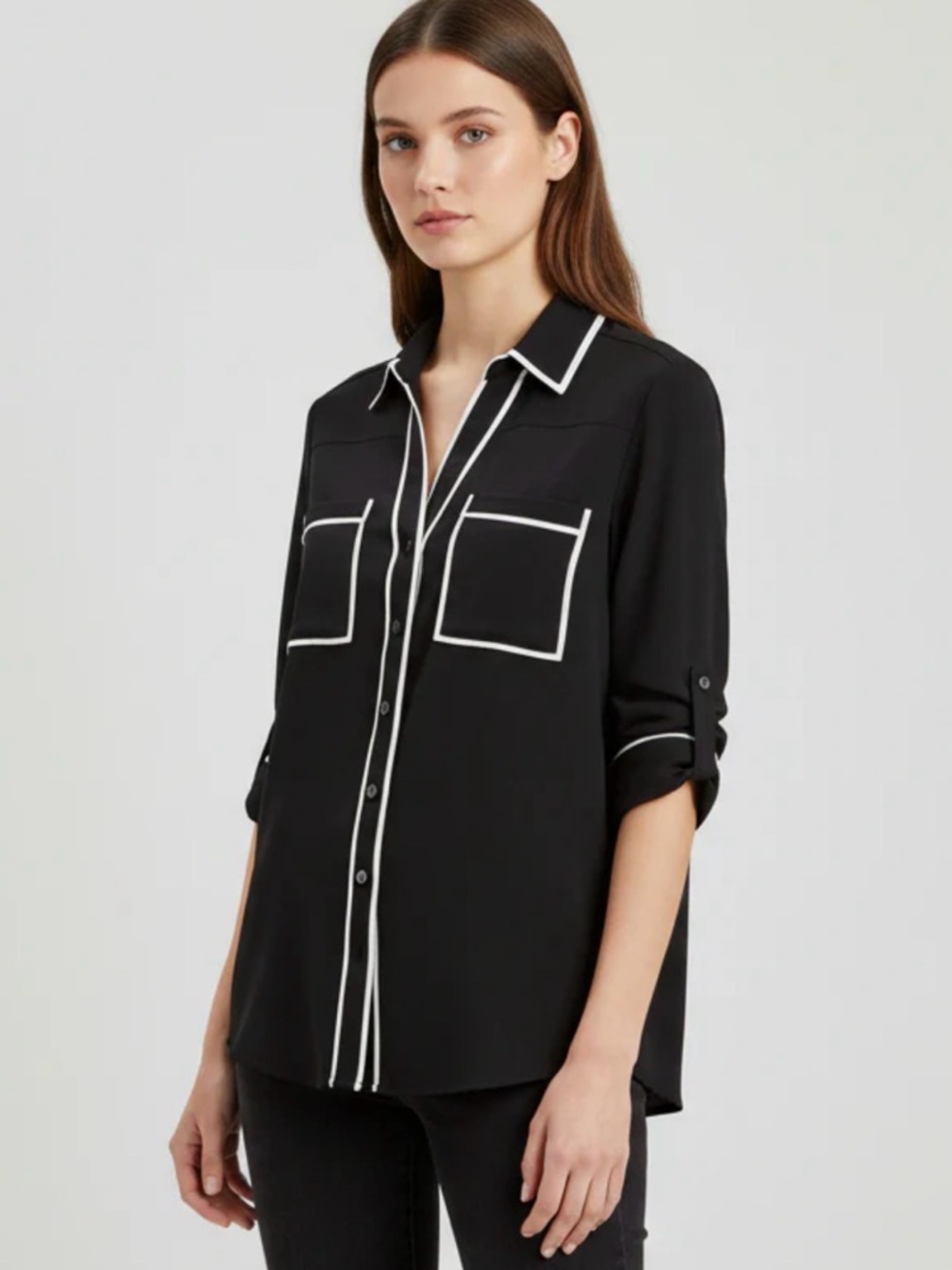 Express the Portfolio Shirt slim fit Black small